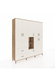 Hyperion Dolap 12 Raflı 2 Çekmeceli Tek Askılı 220x44x243 - S553M037V22B