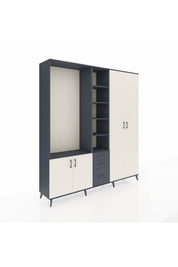 Hyperion Dolap 13 Raflı 3 Çekmeceli 4 Kapaklı 220x44x243 - S553M040V14B