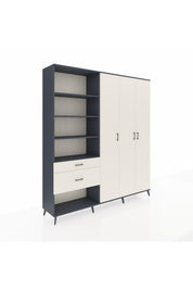 Hyperion Dolap 16 Raflı 2 Çekmeceli 3 Kapaklı 220x44x243 - S553M041V13B