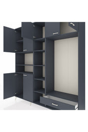 Hyperion Dolap 11 Raflı Tek Çekmeceli 7 Kapaklı 220x44x243 - S553M043V17B