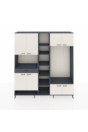 Hyperion Dolap 12 Raflı Tek Çekmeceli 8 Kapaklı 220x44x243 - S553M044V14B