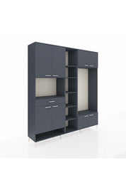 Hyperion Dolap 12 Raflı Tek Çekmeceli 8 Kapaklı 220x44x243 - S553M044V17B