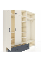Hyperion Dolap 12 Raflı 2 Çekmeceli 2 Askılı 220x44x243 - S553M046V05B