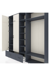 Hyperion Dolap 12 Raflı 2 Çekmeceli 2 Askılı 220x44x243 - S553M046V14B