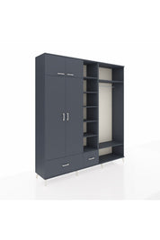 Hyperion Dolap 12 Raflı 2 Çekmeceli 2 Askılı 220x44x243 - S553M046V17B