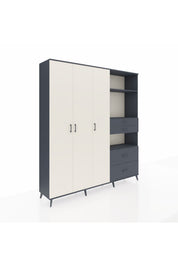 Hyperion Dolap 12 Raflı 4 Çekmeceli Tek Askılı 220x44x243 - S553M047V14B