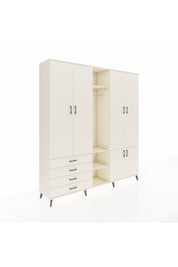 Hyperion Dolap 14 Raflı 4 Çekmeceli Tek Askılı 220x44x243 - S553M048V04B