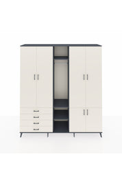 Hyperion Dolap 14 Raflı 4 Çekmeceli Tek Askılı 220x44x243 - S553M048V13B