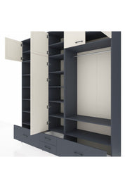 Hyperion Dolap 18 Raflı 4 Çekmeceli Tek Askılı 220x44x243 - S553M050V14B