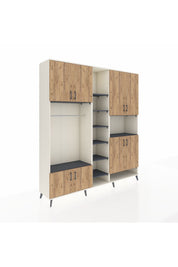 Hyperion Dolap 18 Raflı 8 Kapaklı Tek Askılı 220x44x243 - S553M051V02B