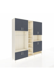 Hyperion Dolap 18 Raflı 8 Kapaklı Tek Askılı 220x44x243 - S553M051V07B