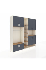 Hyperion Dolap 18 Raflı 8 Kapaklı Tek Askılı 220x44x243 - S553M051V09B