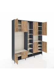 Hyperion Dolap 18 Raflı 8 Kapaklı Tek Askılı 220x44x243 - S553M051V10B