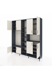 Hyperion Dolap 18 Raflı 8 Kapaklı Tek Askılı 220x44x243 - S553M051V14B