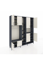 Hyperion Dolap 18 Raflı 8 Kapaklı Tek Askılı 220x44x243 - S553M051V14B