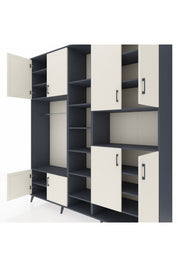 Hyperion Dolap 18 Raflı 8 Kapaklı Tek Askılı 220x44x243 - S553M051V14B