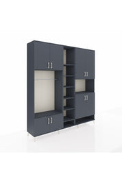 Hyperion Dolap 18 Raflı 8 Kapaklı Tek Askılı 220x44x243 - S553M051V17B
