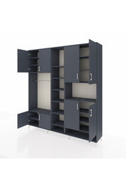 Hyperion Dolap 18 Raflı 8 Kapaklı Tek Askılı 220x44x243 - S553M051V17B