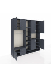 Hyperion Dolap 18 Raflı 8 Kapaklı Tek Askılı 220x44x243 - S553M051V17B