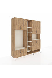 Hyperion Dolap 18 Raflı 8 Kapaklı Tek Askılı 220x44x243 - S553M051V19B