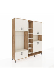 Hyperion Dolap 18 Raflı 8 Kapaklı Tek Askılı 220x44x243 - S553M051V22B