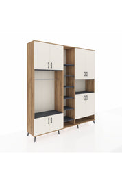 Hyperion Dolap 18 Raflı 8 Kapaklı Tek Askılı 220x44x243 - S553M051V23B