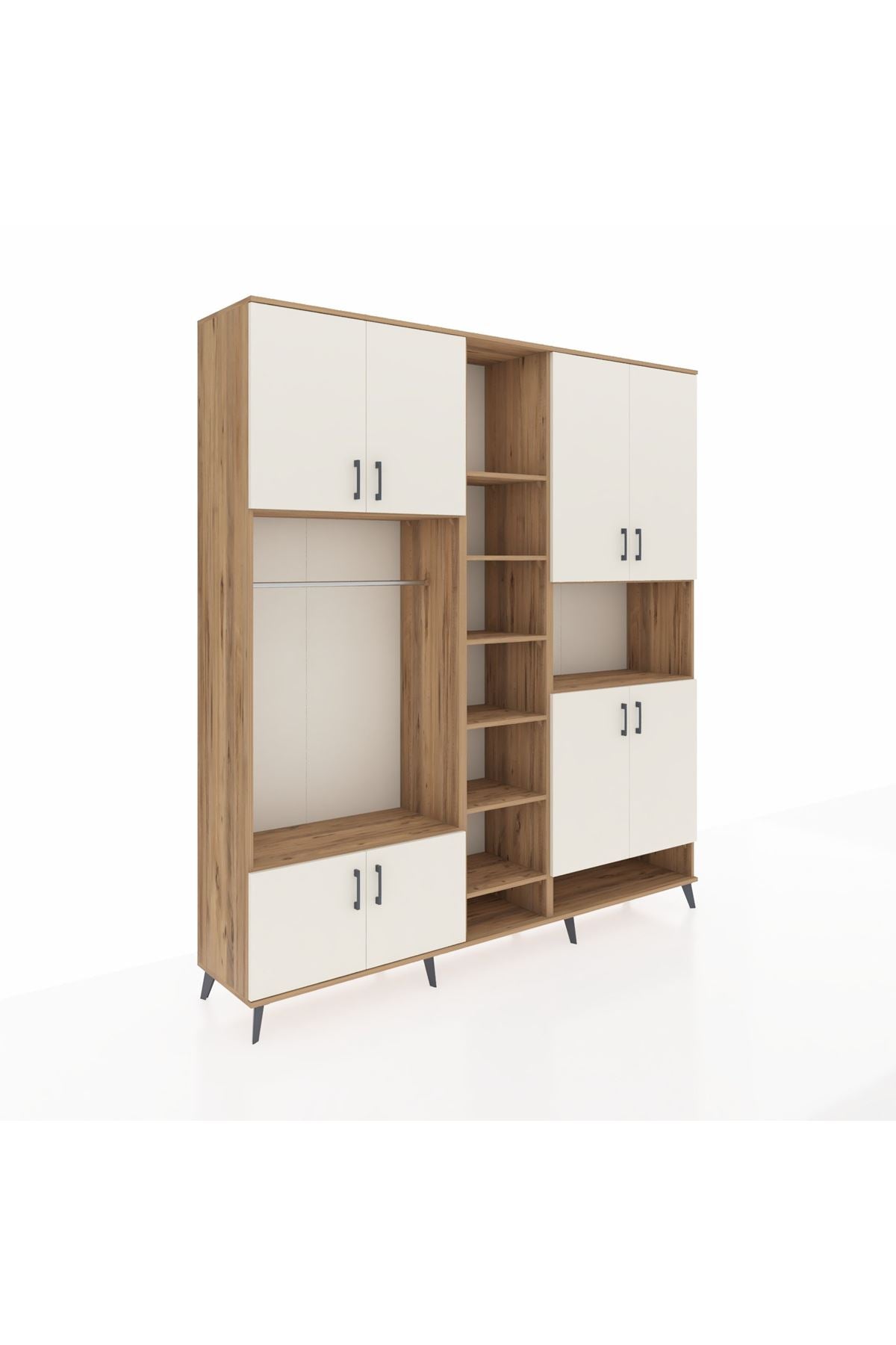 Hyperion Dolap 18 Raflı 8 Kapaklı Tek Askılı 220x44x243 - S553M051V24B