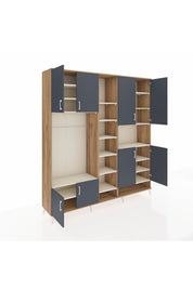 Hyperion Dolap 18 Raflı 8 Kapaklı Tek Askılı 220x44x243 - S553M051V25B