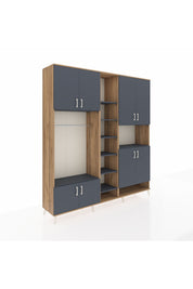Hyperion Dolap 18 Raflı 8 Kapaklı Tek Askılı 220x44x243 - S553M051V26B