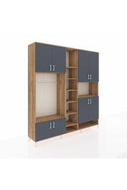 Hyperion Dolap 18 Raflı 8 Kapaklı Tek Askılı 220x44x243 - S553M051V27B