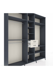 Hyperion Dolap 10 Raflı 2 Çekmeceli 3 Askılı 220x44x243 - S553M052V16B