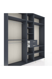 Hyperion Dolap 10 Raflı 2 Çekmeceli 3 Askılı 220x44x243 - S553M052V17B