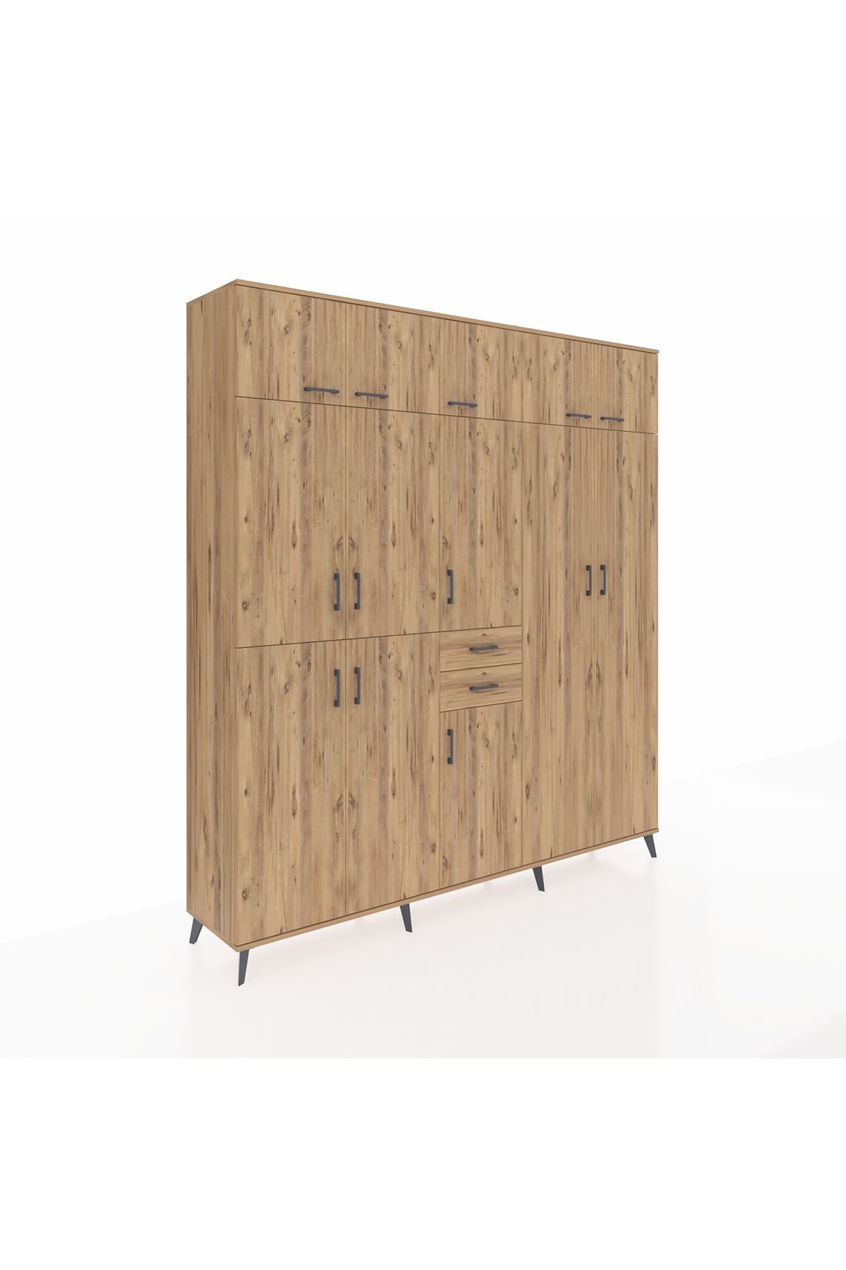 Hyperion Dolap 10 Raflı 2 Çekmeceli 3 Askılı 220x44x243 - S553M053V21B