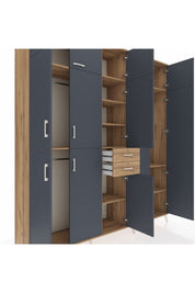 Hyperion Dolap 10 Raflı 2 Çekmeceli 3 Askılı 220x44x243 - S553M053V27B