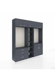 Hyperion Dolap 11 Raflı 4 Çekmeceli 2 Askılı 220x44x243 - S553M056V17B