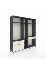 Hyperion Dolap 7 Raflı 4 Çekmeceli 3 Askılı 220x44x243 - S553M057V16B