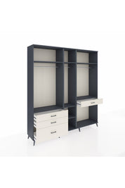 Hyperion Dolap 7 Raflı 4 Çekmeceli 3 Askılı 220x44x243 - S553M057V16B