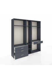 Hyperion Dolap 7 Raflı 4 Çekmeceli 3 Askılı 220x44x243 - S553M057V17B