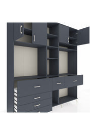 Hyperion Dolap 11 Raflı 6 Çekmeceli 4 Kapaklı 220x44x243 - S553M062V17B