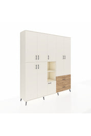 Hyperion Dolap 12 Raflı 2 Çekmeceli Tek Askılı 220x44x243 - S553M063V06B