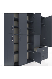 Hyperion Dolap 12 Raflı 2 Çekmeceli Tek Askılı 220x44x243 - S553M063V17B