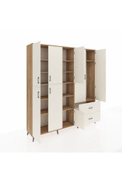 Hyperion Dolap 12 Raflı 2 Çekmeceli Tek Askılı 220x44x243 - S553M063V22B