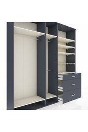 Hyperion Dolap 9 Raflı 3 Çekmeceli 3 Askılı 220x44x243 - S553M064V14B