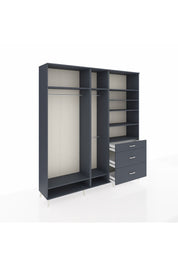 Hyperion Dolap 9 Raflı 3 Çekmeceli 3 Askılı 220x44x243 - S553M064V17B