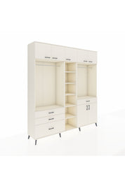 Hyperion Dolap 11 Raflı 4 Çekmeceli 2 Askılı 220x44x243 - S553M056V04B