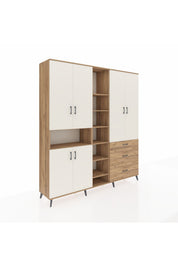 Hyperion Dolap 13 Raflı 3 Çekmeceli 6 Kapaklı 220x44x243 - S553M065V24B