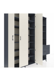 Hyperion Dolap 16 Raflı 2 Çekmeceli 3 Kapaklı 220x44x243 - S553M067V14B