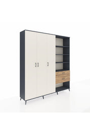 Hyperion Dolap 16 Raflı 2 Çekmeceli 3 Kapaklı 220x44x243 - S553M067V15B