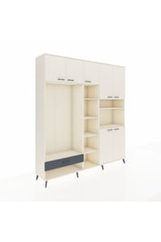 Hyperion Dolap 11 Raflı Tek Çekmeceli 7 Kapaklı 220x44x243 - S553M069V05B