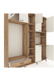 Hyperion Dolap 11 Raflı Tek Çekmeceli 7 Kapaklı 220x44x243 - S553M069V24B